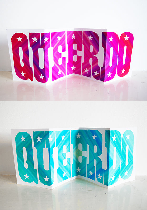 Queerdo concertina cards. Perfect gift for that LGBTQI+ person in your life.