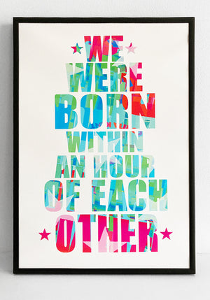 We Were Born Within An Hour Of Each Other - Pulp lyric