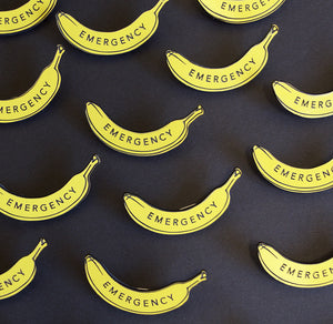 Emergency Banana Lapel Pin