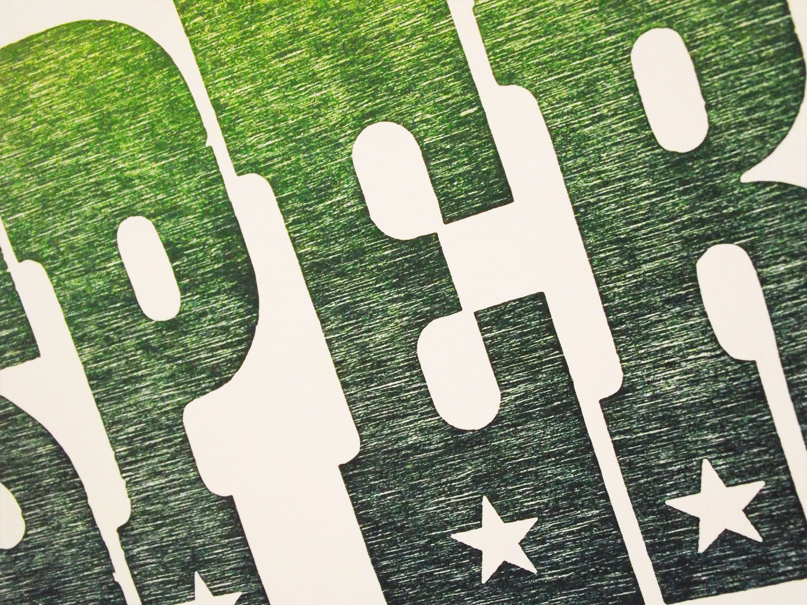 desperado, eagles song, eagles poster, laser cut letters, letterpress, print, stars