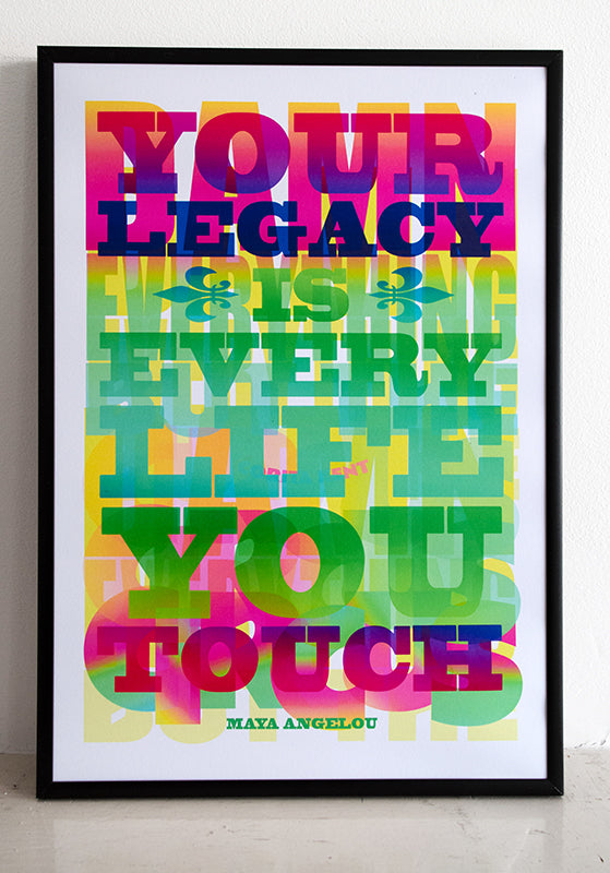 Corita Kent x Maya Angelou quotes