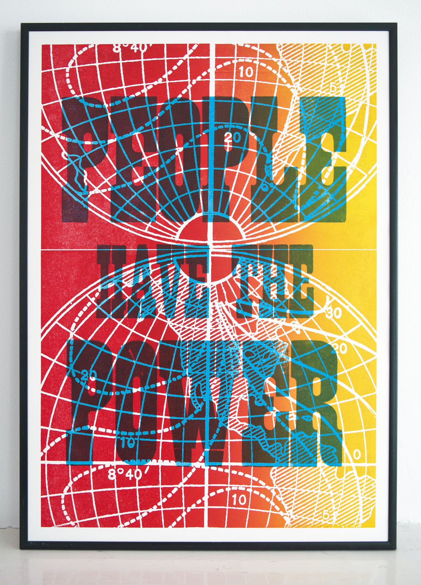 patti smith quote, song, lyric, patti smith poster, people, power, people have the power, letterpress, vandercook, laser cut, printmaking