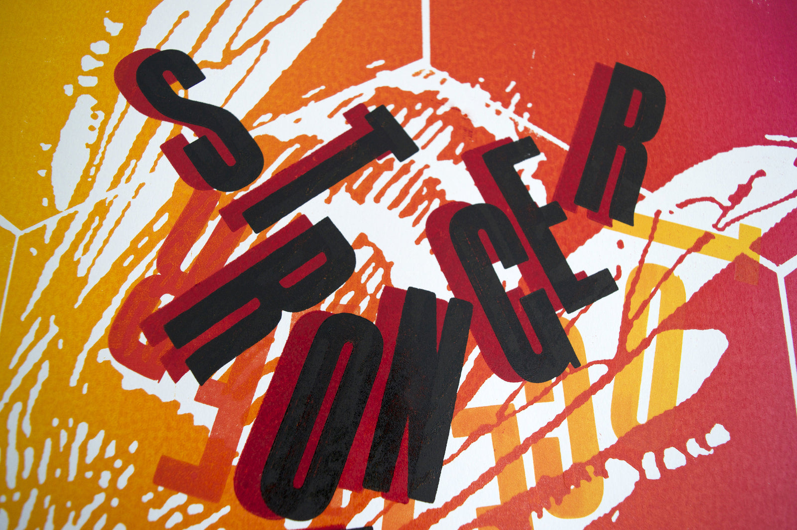 stronger together, #StrongerIn, europe, bees, letterpress